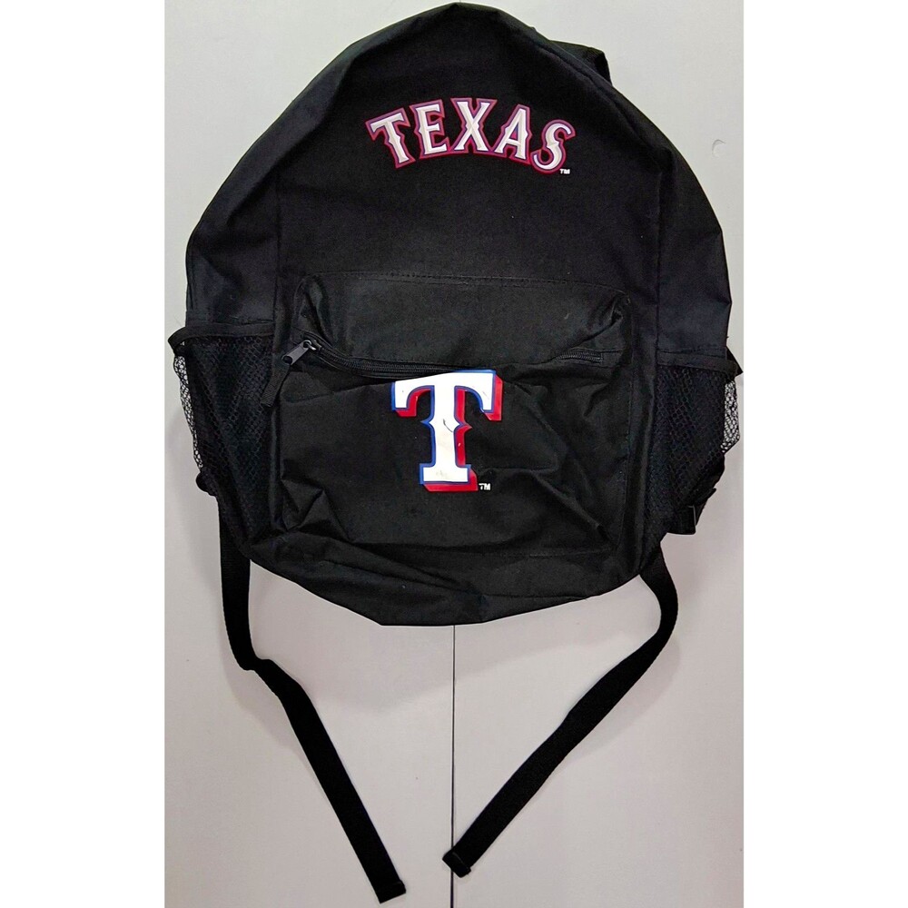 Texas Rangers MLB Officially Licensed Backpack Black One Size Concept One